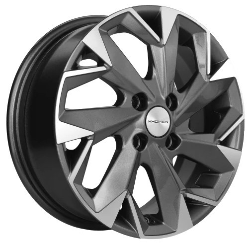 Диск Литой Khomen Wheels мод.KHW1402 14х5.5 PCD 4х100 ET46 DIA54.1  Gray-FP  